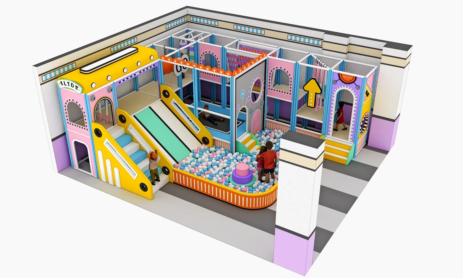 Loc de joaca modular interior JPI139